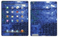 Royal RS. 45307 Self-Adhesive Sticker for iPad 3 - Blue Glitter