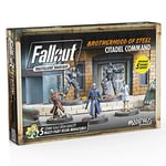 Modiphius Entertainment Ltd Fallout Wasteland Warfare: Brotherhood of Steel-Citadel Command - 5 Miniatures, 32mm Unpainted Figures, Captial Wave