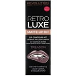 Revolution Retro Luxe Matte Lip Contour Kit - Treason