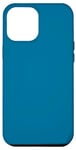 Coque pour iPhone 12 Pro Max Couleur bleu mer simple