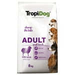 Tropidog Premium Adult Small med lamm & ris - Ekonomipack: 2 x 8 kg