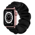 Scrunchie Armband Apple Watch SE 40mm svart/roséguld