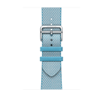 Apple Watch Hermès – Toile H Simple Tour i Bleu Céleste/Écru, 45 mm