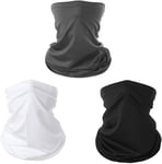 3 Pièces Cache Cou Elastique Pour Homme Et Femme, Cache Cou Homme,Tour De Cou,Tour De Cou Coupe-Vent Et Respirant Snood À Séchage