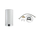 Ariston VELIS EVO DRY 65 litres - Chauffe-eau électrique Ultra-Plat, Multi-positions & SOMATHERM FOR YOU - Kit de raccordement pour vase d'expansion sanitaire, gris