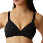 NATURANA BH Everyday Monday Padded Soft Bra Svart polyester A 80 Dam