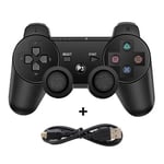 Noir - Manette de jeu sans fil Bluetooth pour Sony PS3, console PlayStation 3, manette pour PC, prise en char