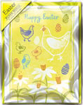 Easter Chicks Pack of 5 Mini Paper House Easter Cards Easter Greeting Card Packs