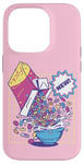 Coque pour iPhone 14 Pro Fresh Out of Fucks Céréales Drôle Ironique Sarcastique Rétro Comic