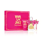 Juicy Couture VIVA LA JUICY 100ml Eau de Parfum, 3-piece Fragrance Gift Set, floral gourmand perfume, luxury fragrance gifting for Women