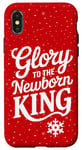 iPhone X/XS Glory To The Newborn King Nativity Scene Jesus Christian Case