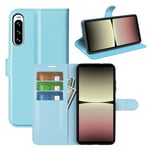 Sony Xperia 10 V      Pu Wallet Case    [Lightblue]