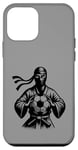 Coque pour iPhone 12 mini Joueur de ninja de football mignon amateurs de football arts martiaux