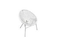 Fauteuil De Jardin En Acier Acapulco Blanc/Blanc