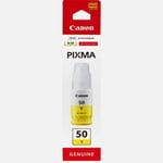 Bouteille d'encre - CANON - GI-50Y- Jaune - Compatibilité PIXMA MegaTank - (3405C001)