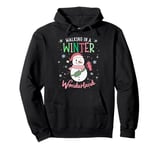 Walking In A Winter Wonderland Snowman Funny Ugly Christmas Pullover Hoodie