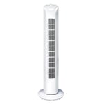 Lifetime Air Column Fan - Floor Standing Air Conditioner with 3 Speeds - Air Cooler 55 dB - Perfect for the Bedroom - Mains Power Cable 1.5 m - 81 x 22 cm - White