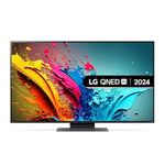 LG 55QNED87T6B 55-Inch 4K UHD Smart TV, (α8 AI Processor, Freeview Play and Amazon Alexa, 120Hz), Essence Graphite [Model 2024]