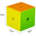 Ratkaisupeli Rubikin kuutio 2x2, ilman tarroja