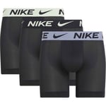 Nike Boxer Dri-fit Advanced Micro 3-pk - Sort/neon/ashen Slate, størrelse Small