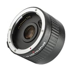 VILTROX C-AF 2XII Auto Focus 2X Teleconverter Extender Converter for Canon EF Mount Super Telephoto Lens 135mm f/2L,200mm,300mm,400mm,600mm,70-200mm,100-400mm and DSLR Camera 5DII 80D 760D 7D,Black