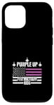 Coque pour iPhone 12/12 Pro Purple Up For Military Kids Drapeau américain Enfant militaire