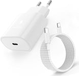 Chargeur Rapide Iphone 15,25W Usb C Chargeur Iphone Rapide Avec Original 2M Câble Type C Compatible Avec Iphone 15/Plus/Pro/Max,Ipad Pro 12.9/ Ipad Pro/Mini 6/Macbook Pro/Air