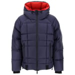 Dsquared2 Mens Printed Logo Navy Blue Hooded Down Jacket material_polyamide - Size X-Large