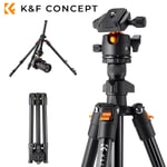 K&F CONCEPT Portable Camera Tripod Stand Aluminum Alloy Tripod for Cameras O8Y7