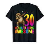 30 Years Old Birthday Sloth Dabbing 30th Birthday Sloth T-Shirt