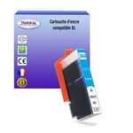 Cartouche compatible avec HP DeskJet 3070A, 3520 , 3522, 3524 remplace HP 364XL ( CB323EE ) - Cyan - T3AZUR