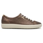 ECCO Women's Soft 7 Sneaker, Bronze Antique Nubuck, 10/10.5 UK