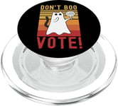 Cat Ghost Don't Boo Votez s'il vous plaît Élections drôles PopSockets PopGrip pour MagSafe