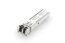 DIGITUS Module SFP Gigabit Universel - 1,25 Gbit/s - Version Industrielle - Mini GBIC - pour Fibre Optique monomode - LC Duplex - Longueur d'onde 1310 nm - portée 20 km - Plug & Play