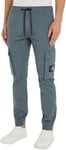 Calvin Klein Jeans Pantalon Cargo Homme Skinny Washed Cargo Élastique, Gris (Endless Grey), XXS