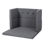 Square KlipKlap barnesofa/Play Fold blågrå