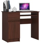 Bureau wenge, avec armoire verrouillable / tiroir,  77 x 90 x 50 cm