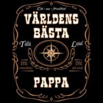 Dunken Världens bästa pappa T-shirt (Herr,XL)