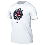 PARIS SAINT-GERMAIN Men's Psg Nk Crest Tee T shirt Paris Saint Germain, Blanc, L EU