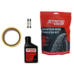 Stans NoTubes Mountain Bike Tubeless Kit - 33mm (Includes Sealant, Valves, Tape)