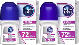 Triple Dry Women | Fresh Fragrance Anti-Perspirant Roll On 50ml | 72-Hour | | |