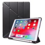 iPad 10.2" (2021 / 2020 / 2019) / iPad Pro 10.5 / iPad Air (2019) Deksel - Fleksibel Origami Deksel - Svart