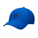 Inter Caps Dri-FIT Club - Blå/Sort - Nike, størrelse Small/Medium