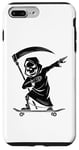 Coque pour iPhone 7 Plus/8 Plus Grim Reaper Skateboarder Skateboard