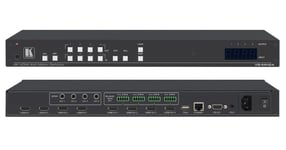 KRAMER VS-44H2A 4x4 4K HDR HDMI HDCP 2.2 Matrix Switcher with Audio De-embedding - video/audio switch - rackmonterbar