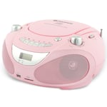 Champion  Boombox CD/Radio/MP3/USB Pink