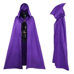 Raven Deluxe kostym för tonåringar Titans Vuxen bodysuit med mantel Cosplay outfit Halloween Party Fancy Dress Up V 3XL