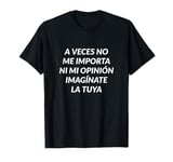 Sometimes I don't care or my opinion imagine yours T-Shirt