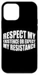 Coque pour iPhone 12 mini Respect My Existence Or Expect My Resistance |||----