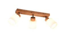 Trio Lighting Assam spot 3L E14 trä/ vit - Hall lampa Natur